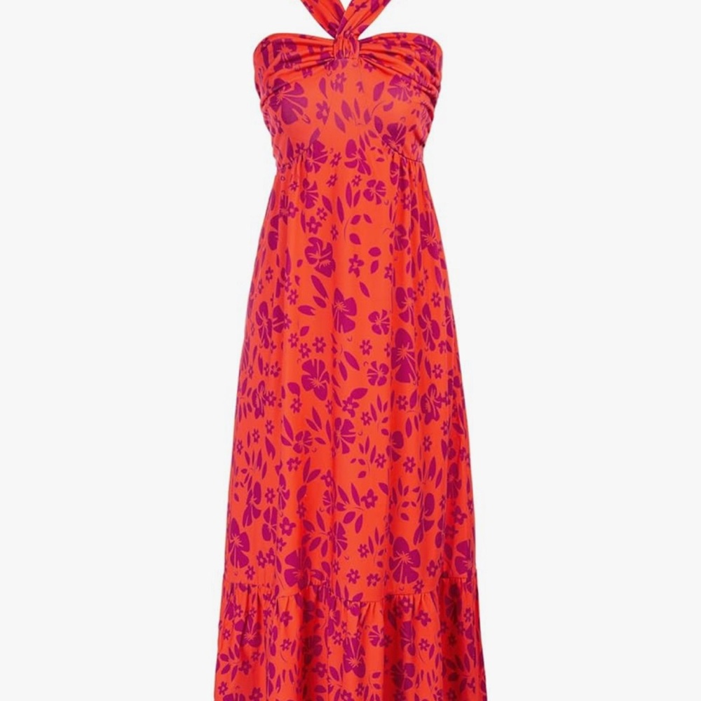 Elegant Red Maxi Dress by Grace Karin, with Flowing Silhouette and Soft Fabric